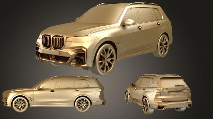 نموذج ثلاثي الأبعاد لآلة CNC السيارات والنقل سيارة BMW X7 M Sport 2019